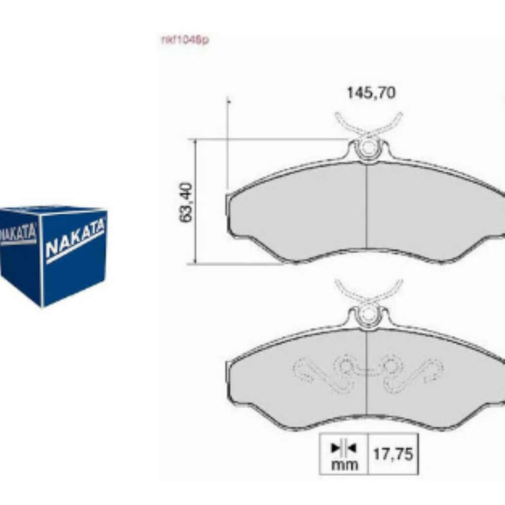PASTILHA FREIO S10 96>12 TOY BAND 95>01 NKF1048P NAK 88905771