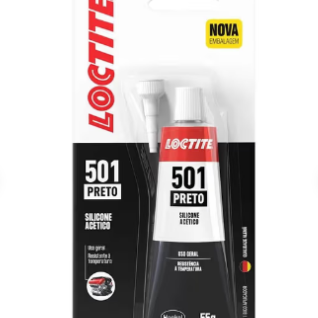 SILICONE ACETICO ALTA TEMP PRETO 55g 501 2937882 LOCT