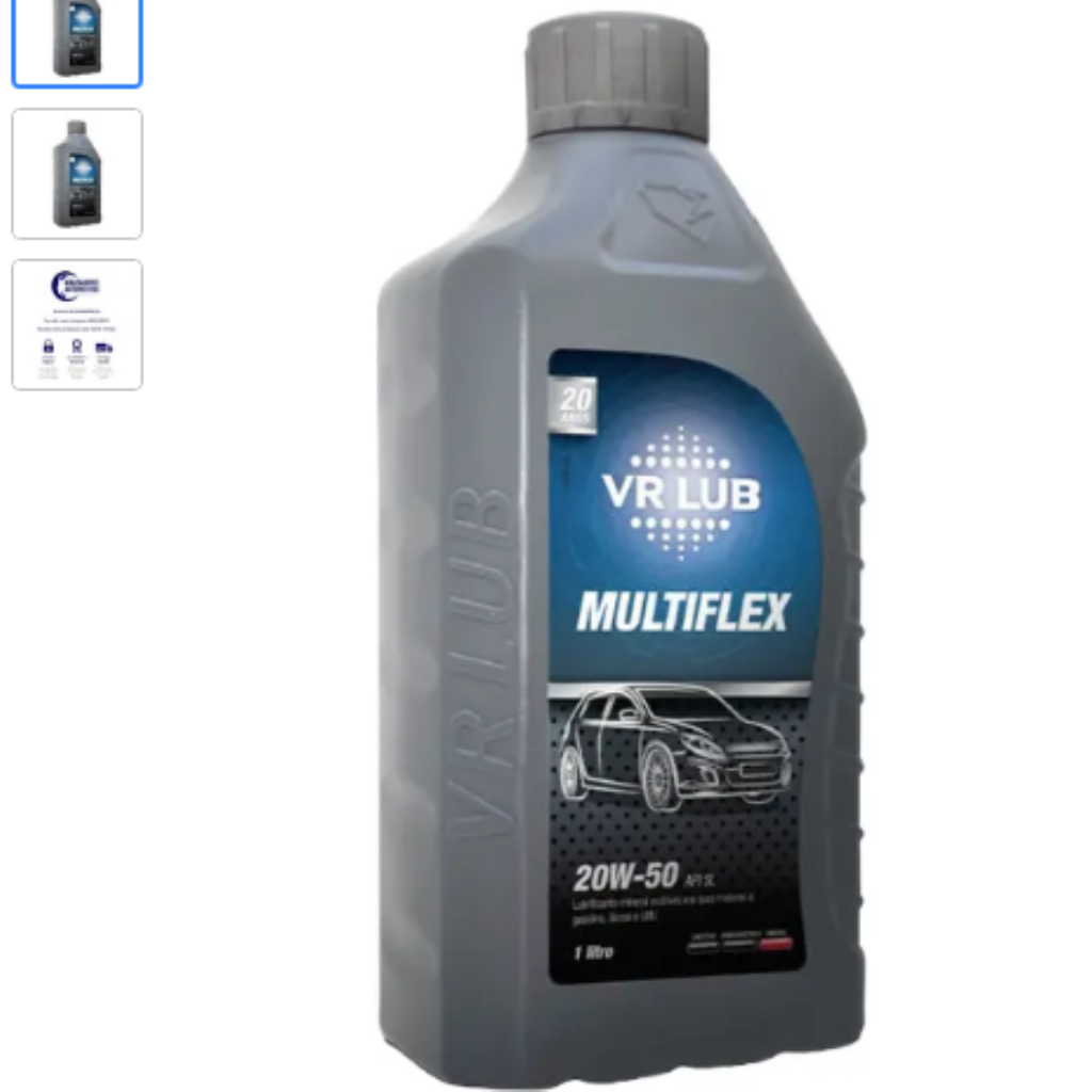 OLEO LUB MULTIFLEX 20W50 1LT FLEX API SL 1237 VR LUB