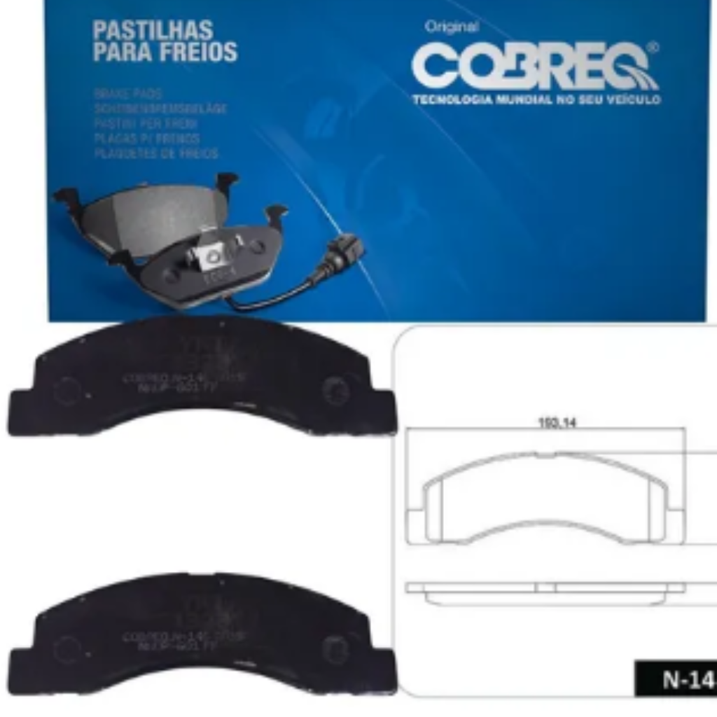 PAST FREIO DIANT F250 F350 98>12 DIANT TRAS F4000 98>20 N146 COB F81Z2001EA