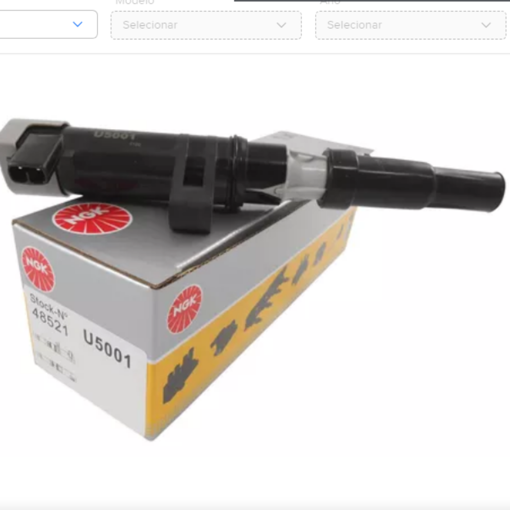 BOBINA IGN DUSTER 1.6 2.0 16V U5001 NGK