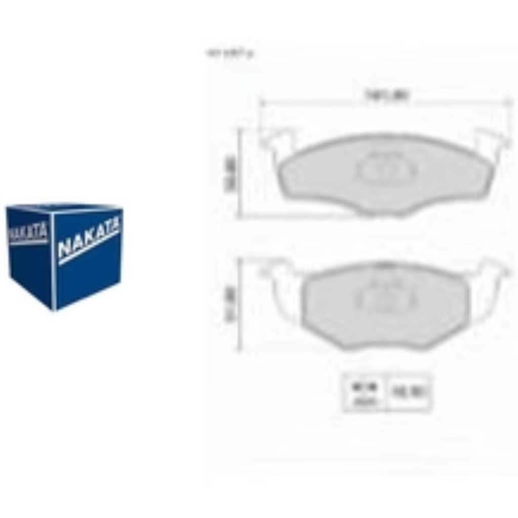 PAST FREIO GOL G5 SAV VOY 12>14 GOL G6 14>18 NKF1288P NAK 5U0698151B F-23 TEVES