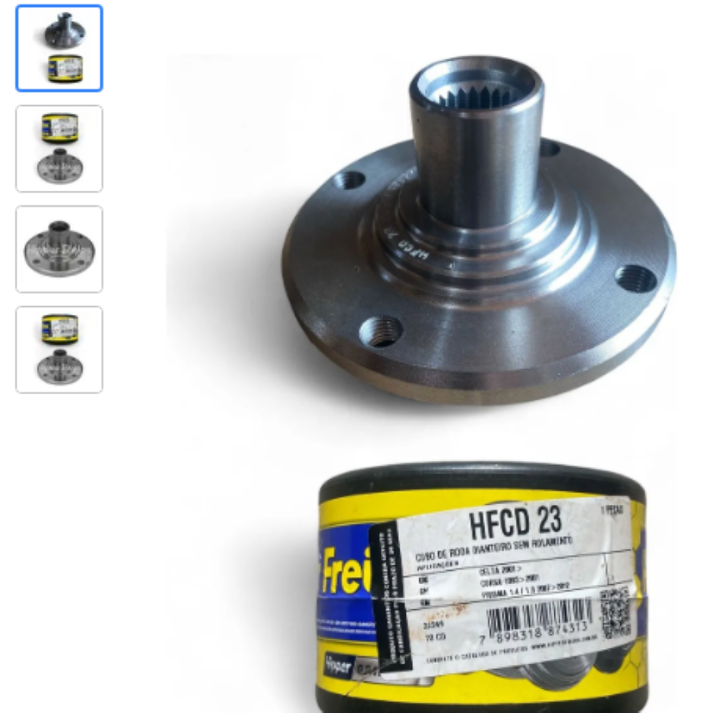 CUBO RODA DIANT AGILE 10>14 CELTA 01>16 CORSA CLASSIC 94>17 PRISMA 1.0 1.4 06>12 HFCD23 HIPER 93271759