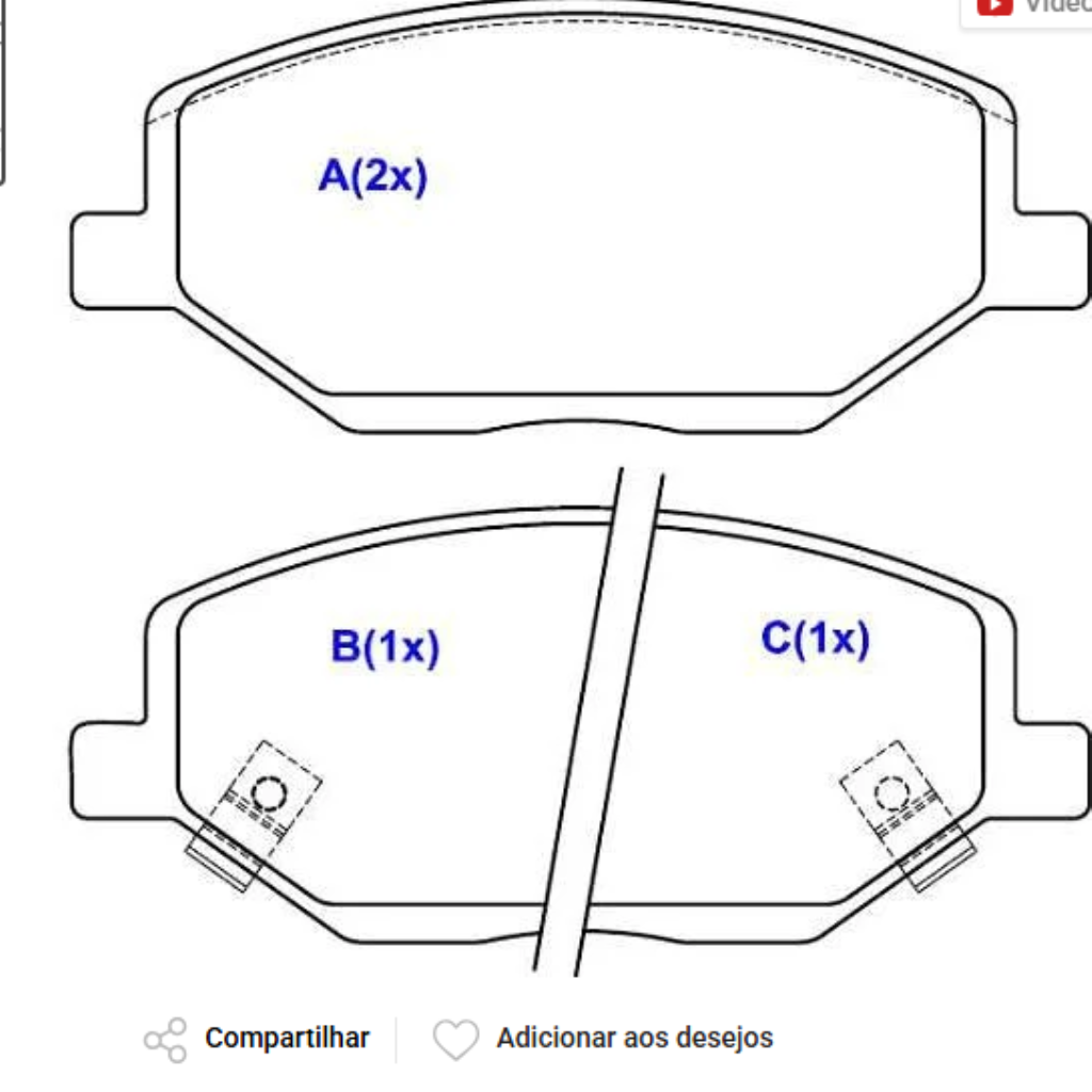 PASTILHA FREIO COBALT SPIN 17>20 NKF1394P NAK 52131193