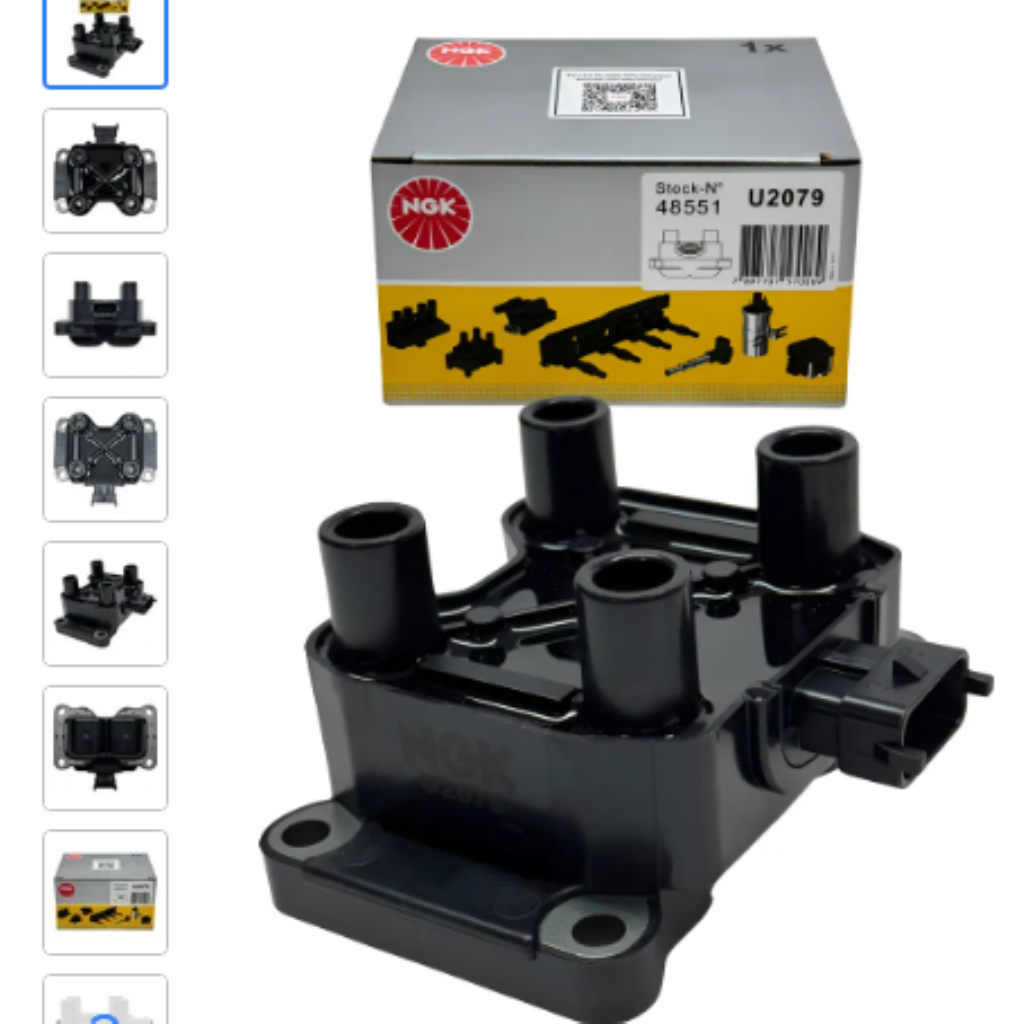 BOBINA IGN DOBLO PALIO STRADA 1.0 1.3 MPI 8 16V 05>15 FIRE 3P U2079 NGK 46752948