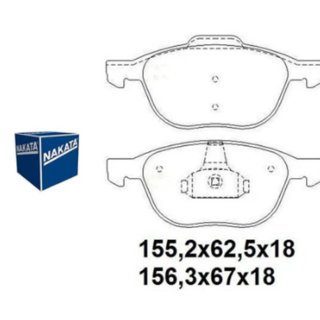 PASTILHA FR TS AZERA 06>11 TUCSON 04>15 SPORTAGE 05>10 NKF1224P NAK 581013KA40 F24