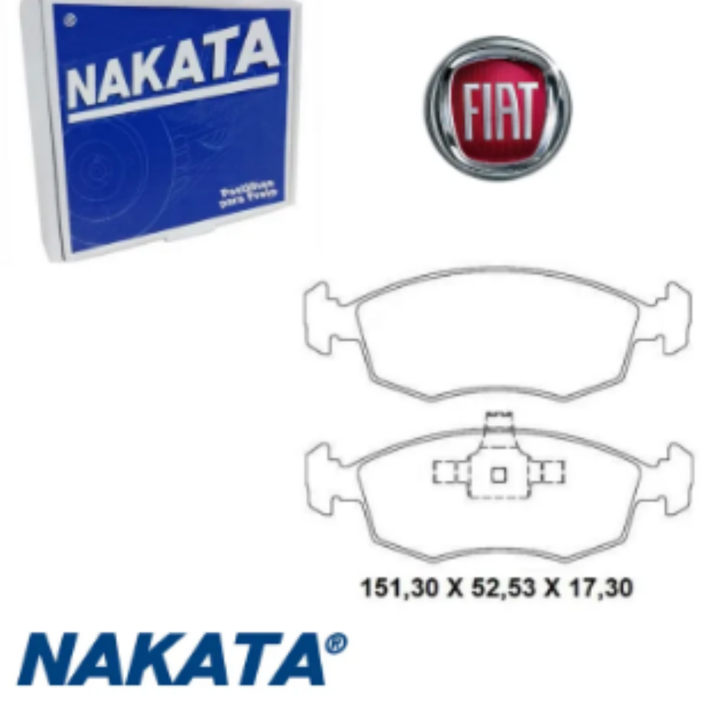 PASTILHA FREIO 500 11>17 IDEA PUNTO 09>17 PALIO 12>17 SIENA 09>12 STRADA 09>15 NKF1320P NAK 7079656 TEVES