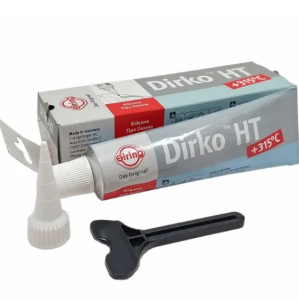 SILICONE ACETICO ALTA TEMP CINZA 70ML 648661 DIRK
