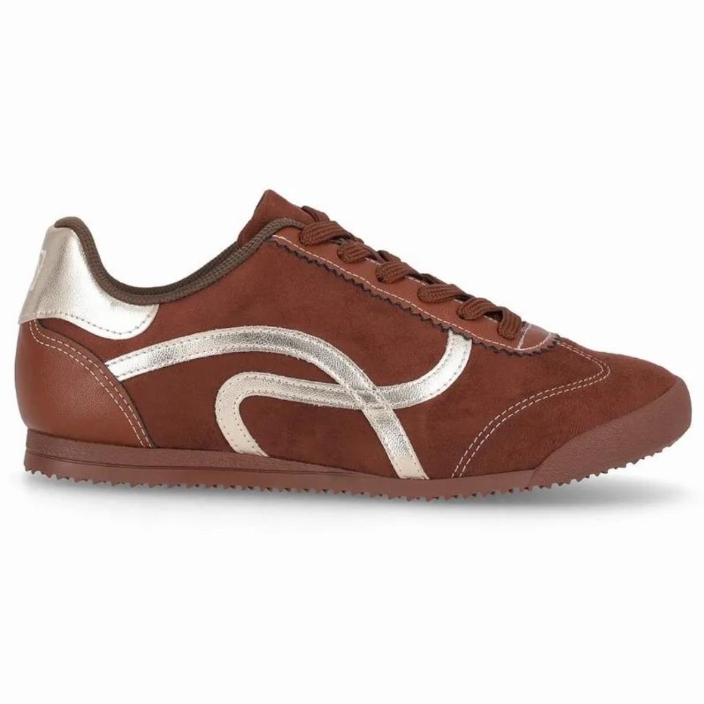 TENIS PY906001 KELLY PINHAO/CONHAQUE