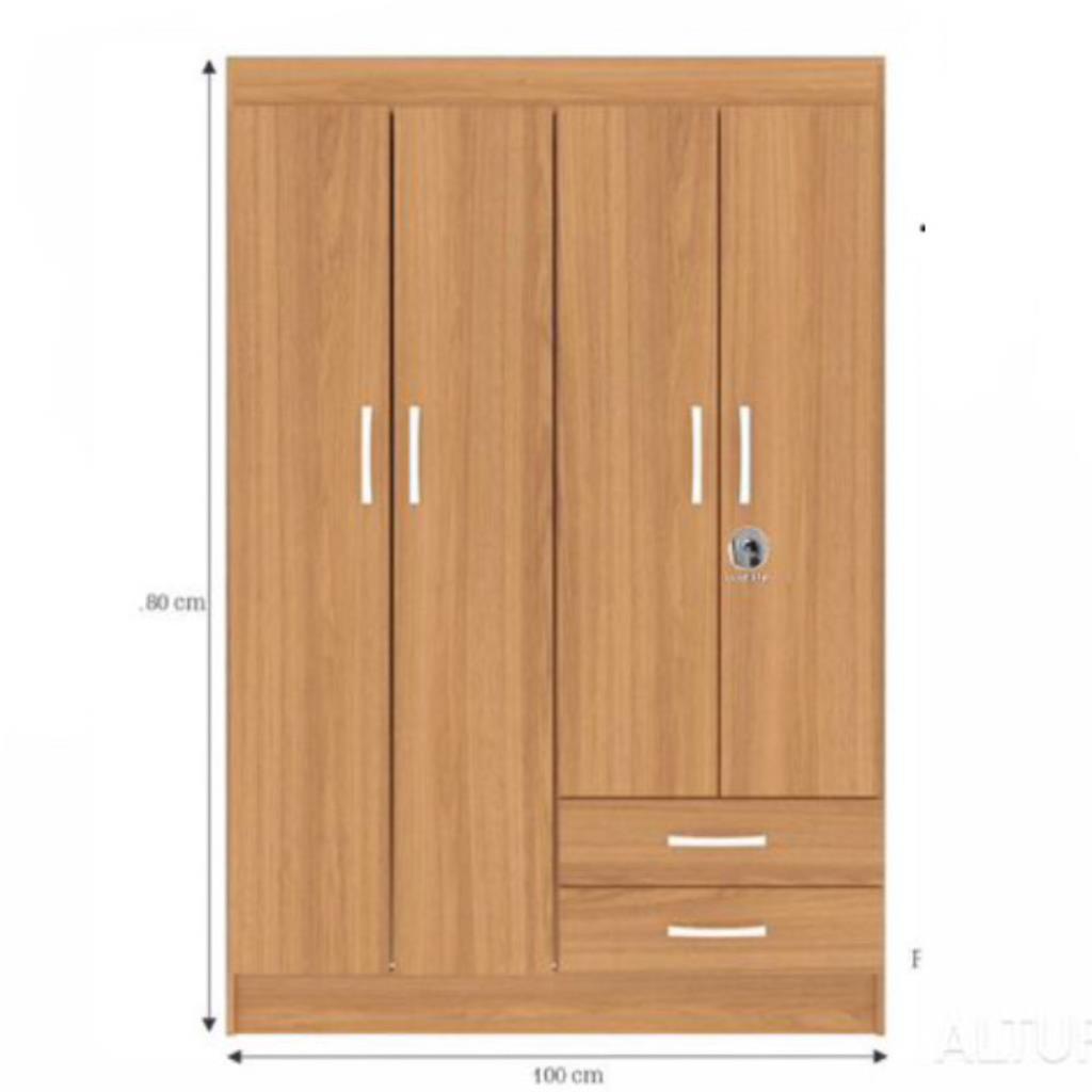 ROUPEIRO ATALAIA 4 PORTAS COM CHAVE - CINNAMOMO
