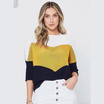 BLUSA TRICOLOR TRICOT MY PLACE