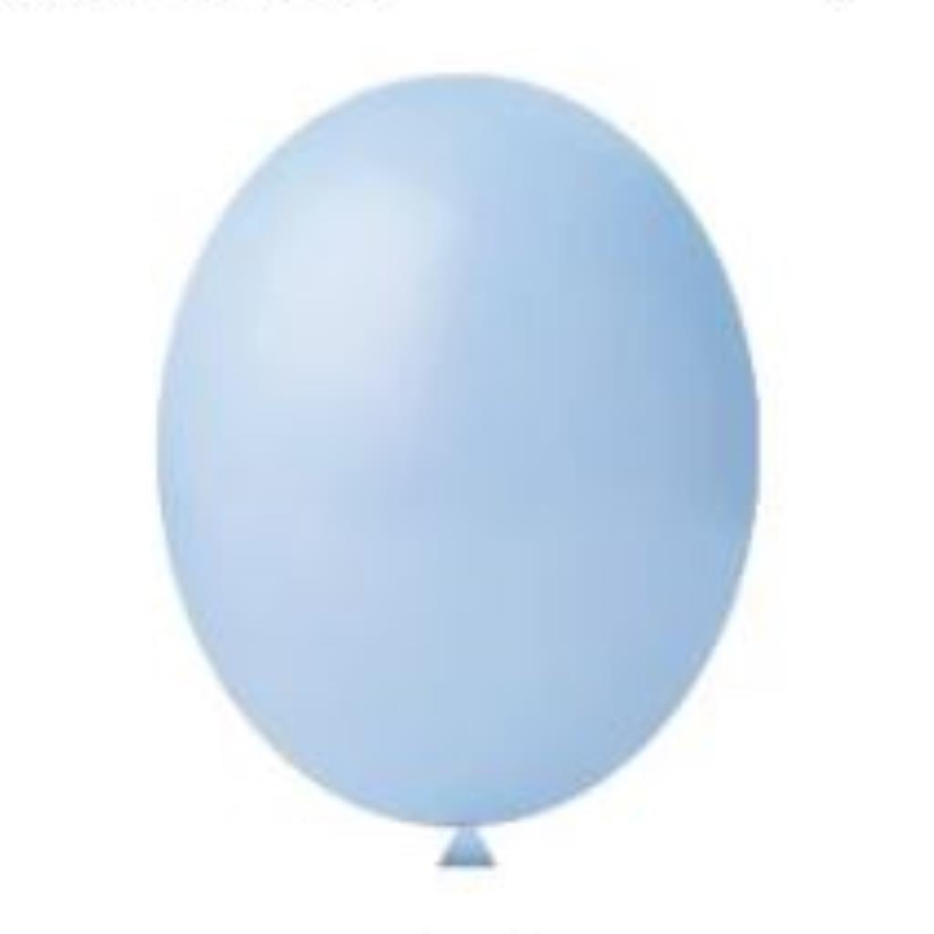 BALAO REDONDO 8 LISO AZUL CLARO C/ 50