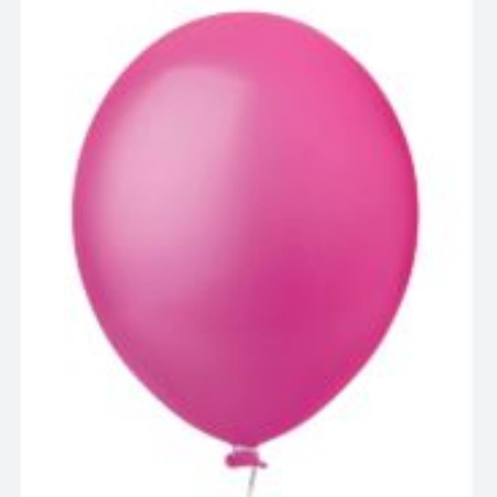 BALAO REDONDO 8 LISO PINK C/50