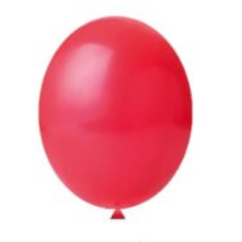 BALAO REDONDO 8 LISO VERMELHO C/ 50