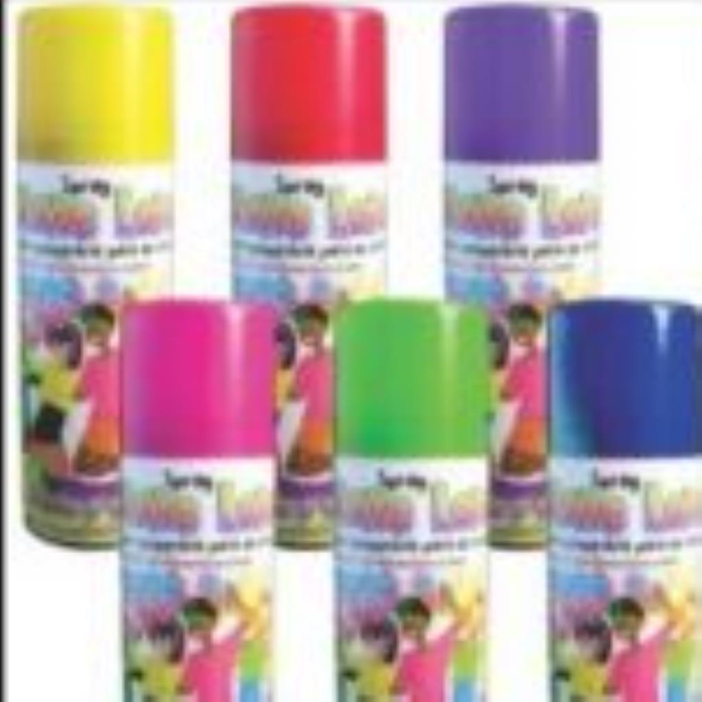 TINTA SPRAY AMARELO TEMPORÁRIA PARA CABELO MAKE LOKO 120ML