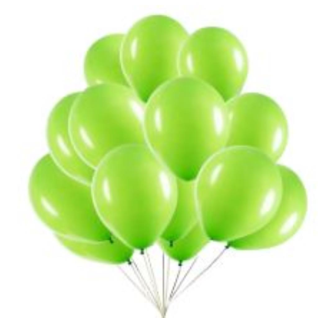 BALAO REDONDO 8 LISO VERDE LIMAO C/ 50