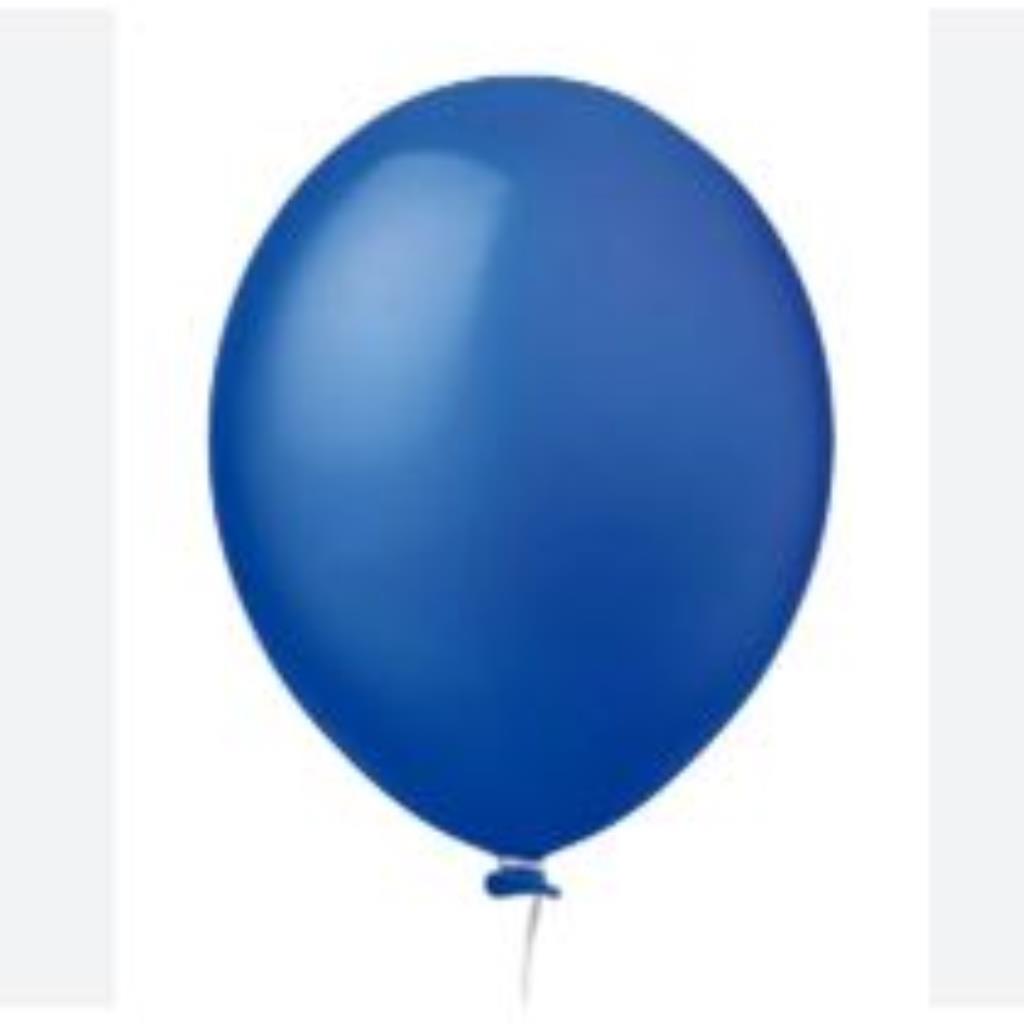 BALAO REDONDO 8 LISO AZUL C/ 50
