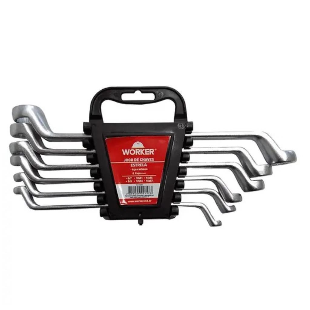KIT CHAVE ANEL 6 A 17MM 6 PCS - WORKER