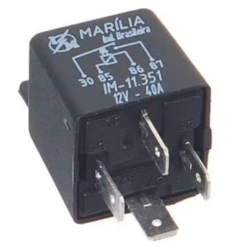 RELE AUX 4 TERM C/SUPORTE 12V 40A - IM11351 MARILIA (DNI0102)