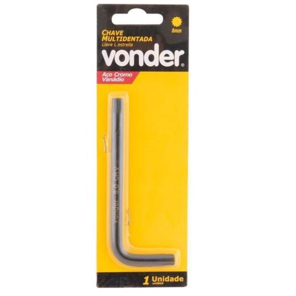 CHAVE MULTIDENTADA 8MM CURTA - VONDER