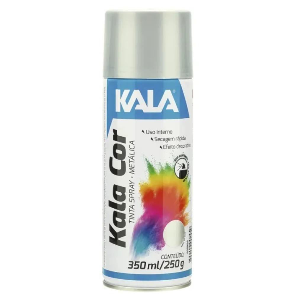 TINTA SPRAY METALICO - PRATA 350ML - KALA