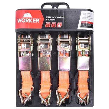 CATRACA MOVEL 4PCS 25MM 4,6M 800KG - WORKER