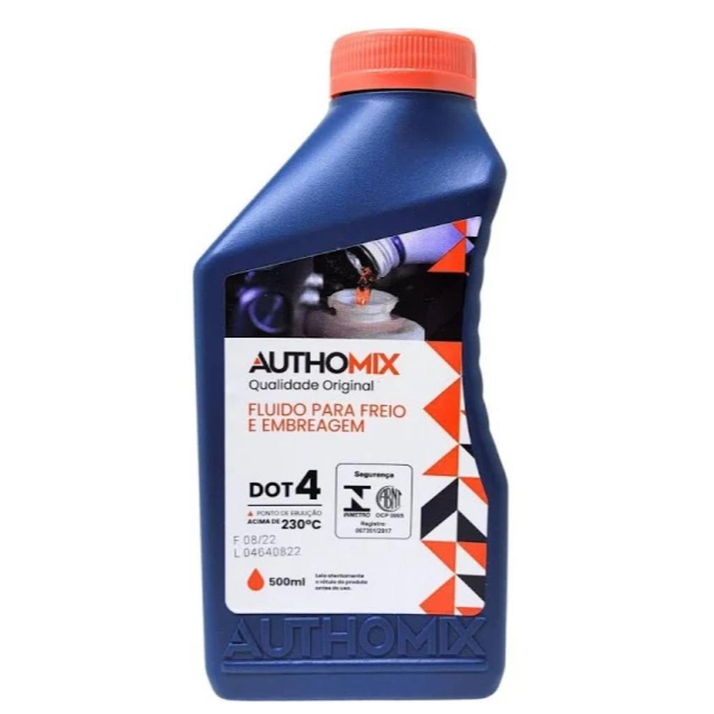 FLUIDO DE FREIO DOT 4 500ML - AUTHOMIX