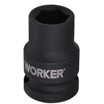 SOQUETE SEXTAVADO IMPACTO ENCAIXE 1/2" 15MM - WORKER