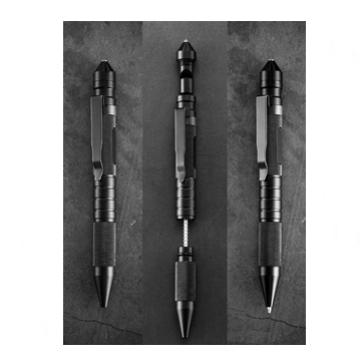 CANETA TÁTICA AUTO-DEFESA PRETA