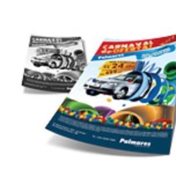 PANFLETO COUCHÊ 80G SEM VERNIZ 150X210MM - 4X1 - 100unid - PD814