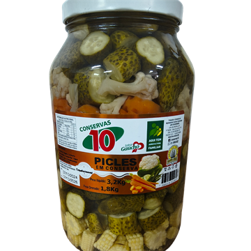 PICLES CONSERVAS 10 PD1.8KG PL3.2KG (CX C/6 UN.)