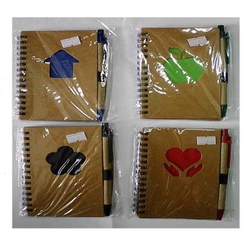 BLOCO DE ANOTAÇÃO ESPIRAL C/CANETA