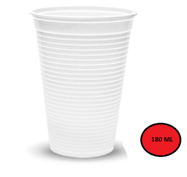 COPO DESCARTAVEL 180 ml BRANCO C/100