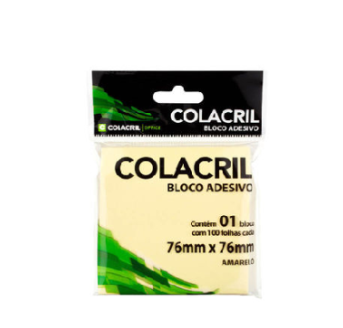 BLOCO ADESIVO AMARELO