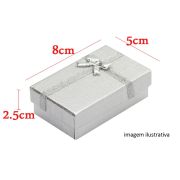 CAIXA MINI PRESENTE PRATA