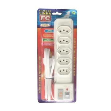 FILTRO DE LINHA FC 5 TOMADAS  1.2 MT