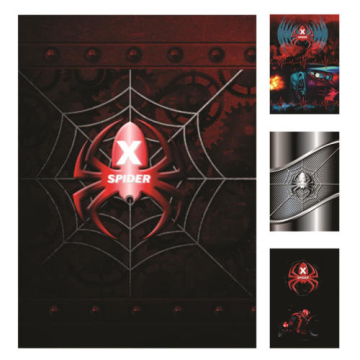 CADERNO ESPIRAL MAXIMA SPIDER 96FLS