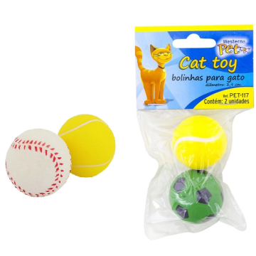 BOLINHAS PARA GATOS 2 UNIDADES
