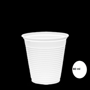 COPO DESCARTAVEL 80 ml BRANCO C/100