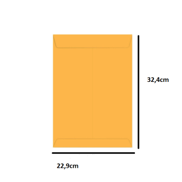ENVELOPE A4 AMARELO PARDO