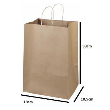 SACOLA PAPEL KRAFT 33