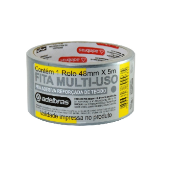 FITA MULTIUSO CINZA 48MM X 5 MTS