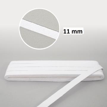 ELASTICO CHATO BRANCO 11MM/10MTS