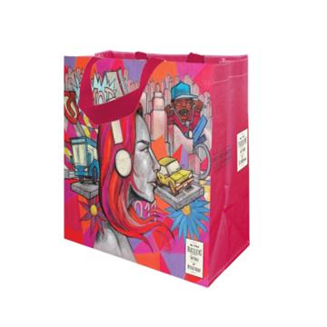 SACOLA PARA COMPRAS EM RAFIA RETORNÁVEL