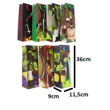 SACOLA PAPEL P/GARRAFA