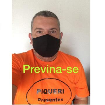 MASCARA DE PROTEÇÃO INDIVIDUAL CASEIRA EM TECIDO