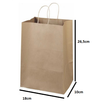 SACOLA PAPEL KRAFT 26