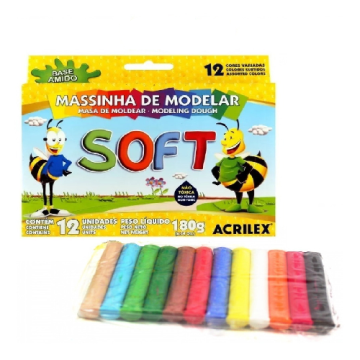 MASSINHA DE MODELAR 12 CORES