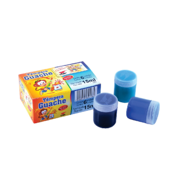 TEMPERA GUACHE C/6 UNIDADES