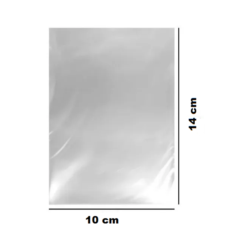 SAQUINHO PLÁSTICO 10X14 CM COM 50 UNIDADES